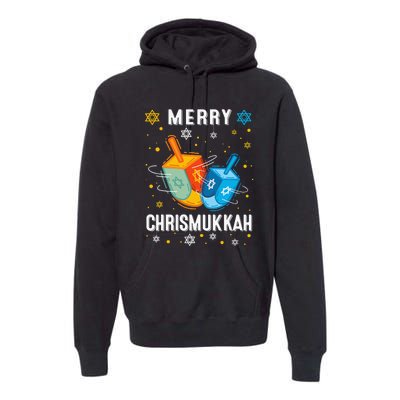 Merry Chrismukkah Hanukkah Chanukah Menorah Jewish Christmas Premium Hoodie