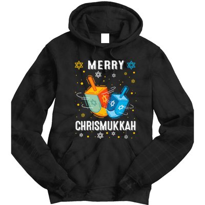 Merry Chrismukkah Hanukkah Chanukah Menorah Jewish Christmas Tie Dye Hoodie