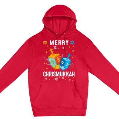 Merry Chrismukkah Hanukkah Chanukah Menorah Jewish Christmas Premium Pullover Hoodie