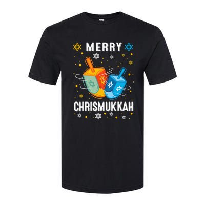 Merry Chrismukkah Hanukkah Chanukah Menorah Jewish Christmas Softstyle CVC T-Shirt