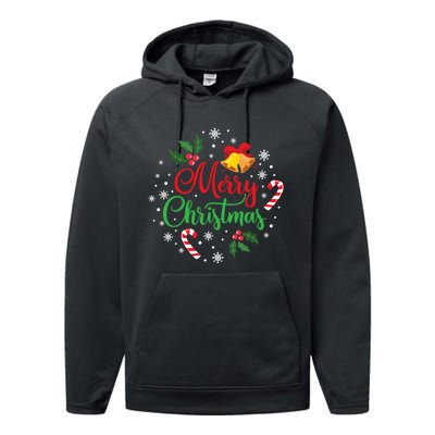 Merry Christmas Happy Family Xmas Gift Idea Performance Fleece Hoodie