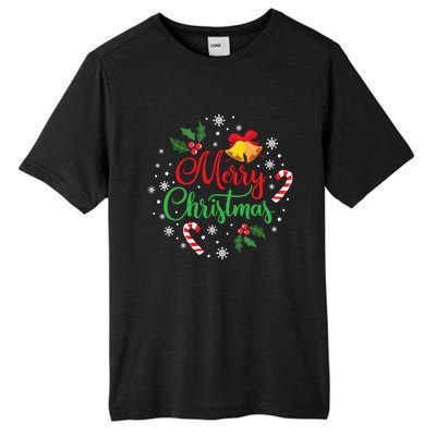 Merry Christmas Happy Family Xmas Gift Idea Tall Fusion ChromaSoft Performance T-Shirt