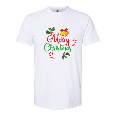 Merry Christmas Happy Family Xmas Gift Idea Softstyle CVC T-Shirt