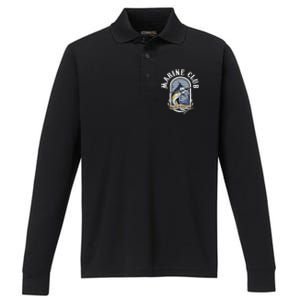 Marlin Club Hunter Performance Long Sleeve Polo