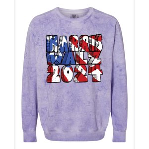 Michael Chabon Harris Walz 2024 Colorblast Crewneck Sweatshirt