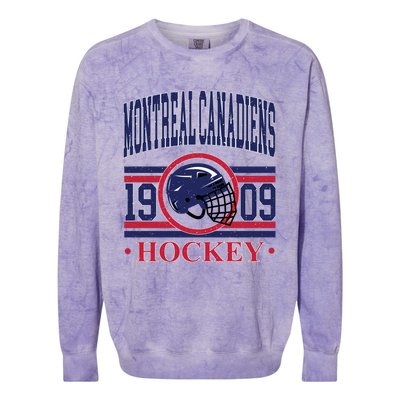 Montreal Canadiens Hockey Team Supporter Colorblast Crewneck Sweatshirt