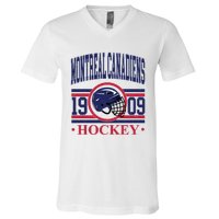 Montreal Canadiens Hockey Team Supporter V-Neck T-Shirt