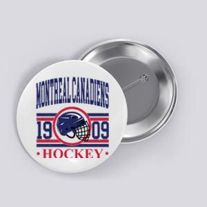 Montreal Canadiens Hockey Team Supporter Button