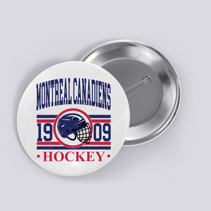 Montreal Canadiens Hockey Team Supporter Button