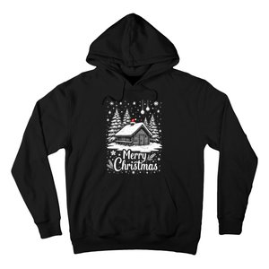 Merry Christmas House Gift Cute Matching Family Xmas Hoodie