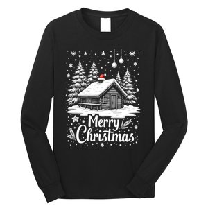 Merry Christmas House Gift Cute Matching Family Xmas Long Sleeve Shirt