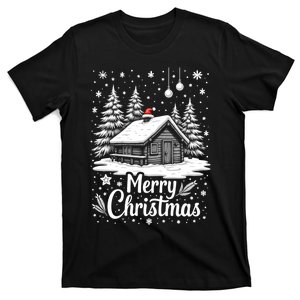 Merry Christmas House Gift Cute Matching Family Xmas T-Shirt