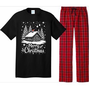 Merry Christmas House Gift Cute Matching Family Xmas Pajama Set