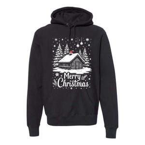 Merry Christmas House Gift Cute Matching Family Xmas Premium Hoodie