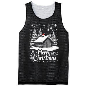 Merry Christmas House Gift Cute Matching Family Xmas Mesh Reversible Basketball Jersey Tank