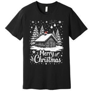 Merry Christmas House Gift Cute Matching Family Xmas Premium T-Shirt