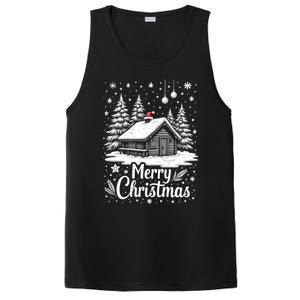 Merry Christmas House Gift Cute Matching Family Xmas PosiCharge Competitor Tank