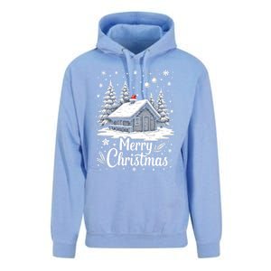 Merry Christmas House Gift Cute Matching Family Xmas Unisex Surf Hoodie