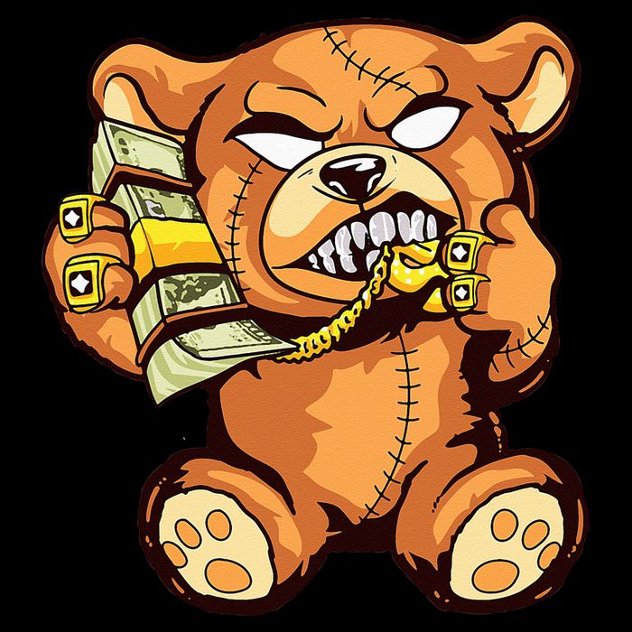 Money Calling Hip Hop Teddy Bear Gangster Rap Drip Swag Dope Womens Tank Top