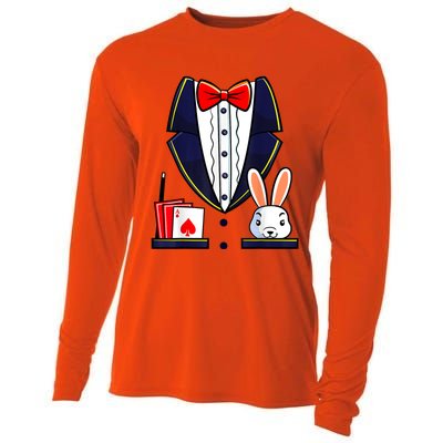 Magician Costume Halloween Magic Show Women Cooling Performance Long Sleeve Crew