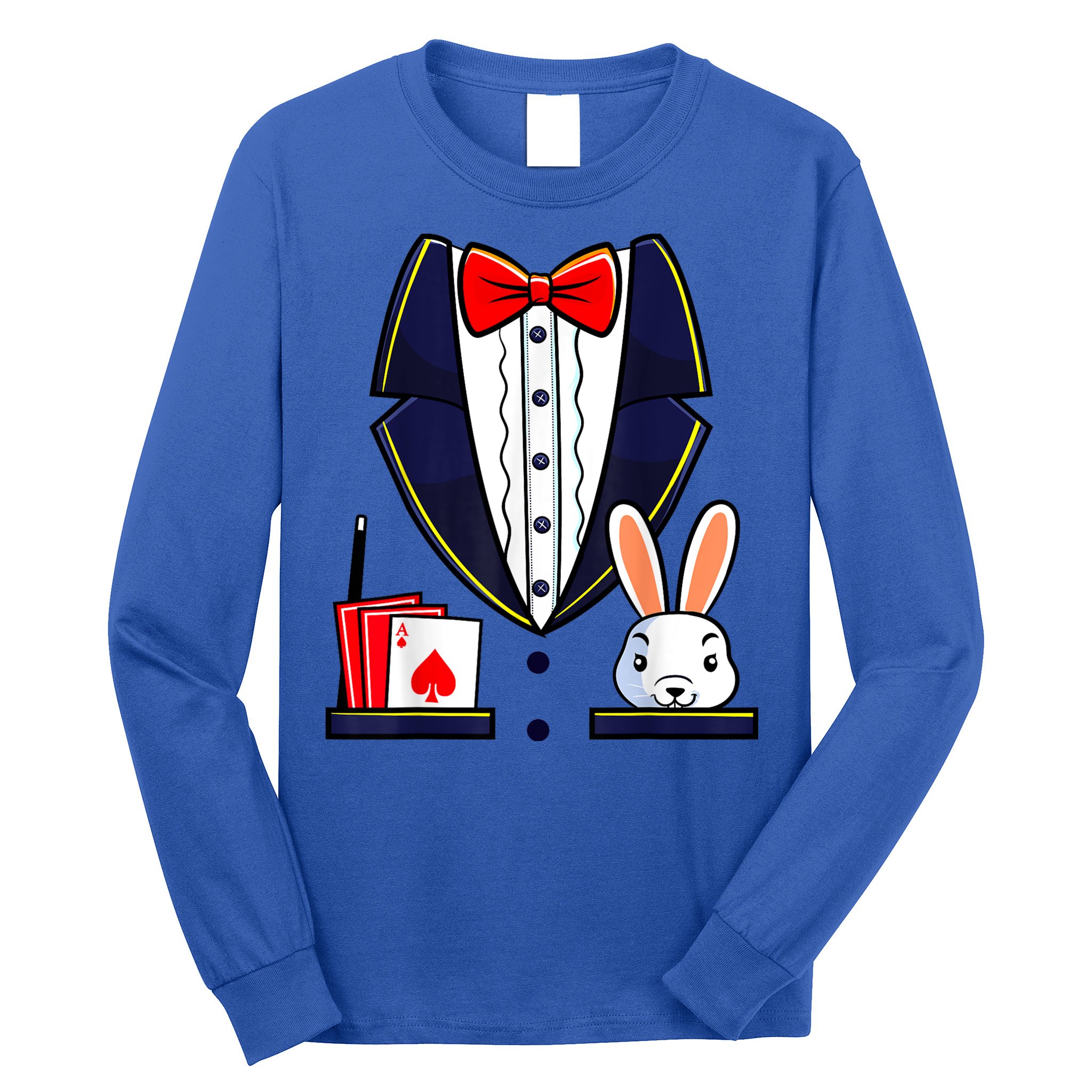 Magician Costume Halloween Magic Show Women Long Sleeve Shirt