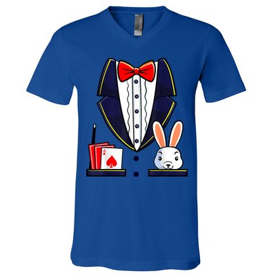Magician Costume Halloween Magic Show Women V-Neck T-Shirt
