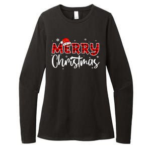 Merry Christmas Holiday Santa Festive Womens CVC Long Sleeve Shirt