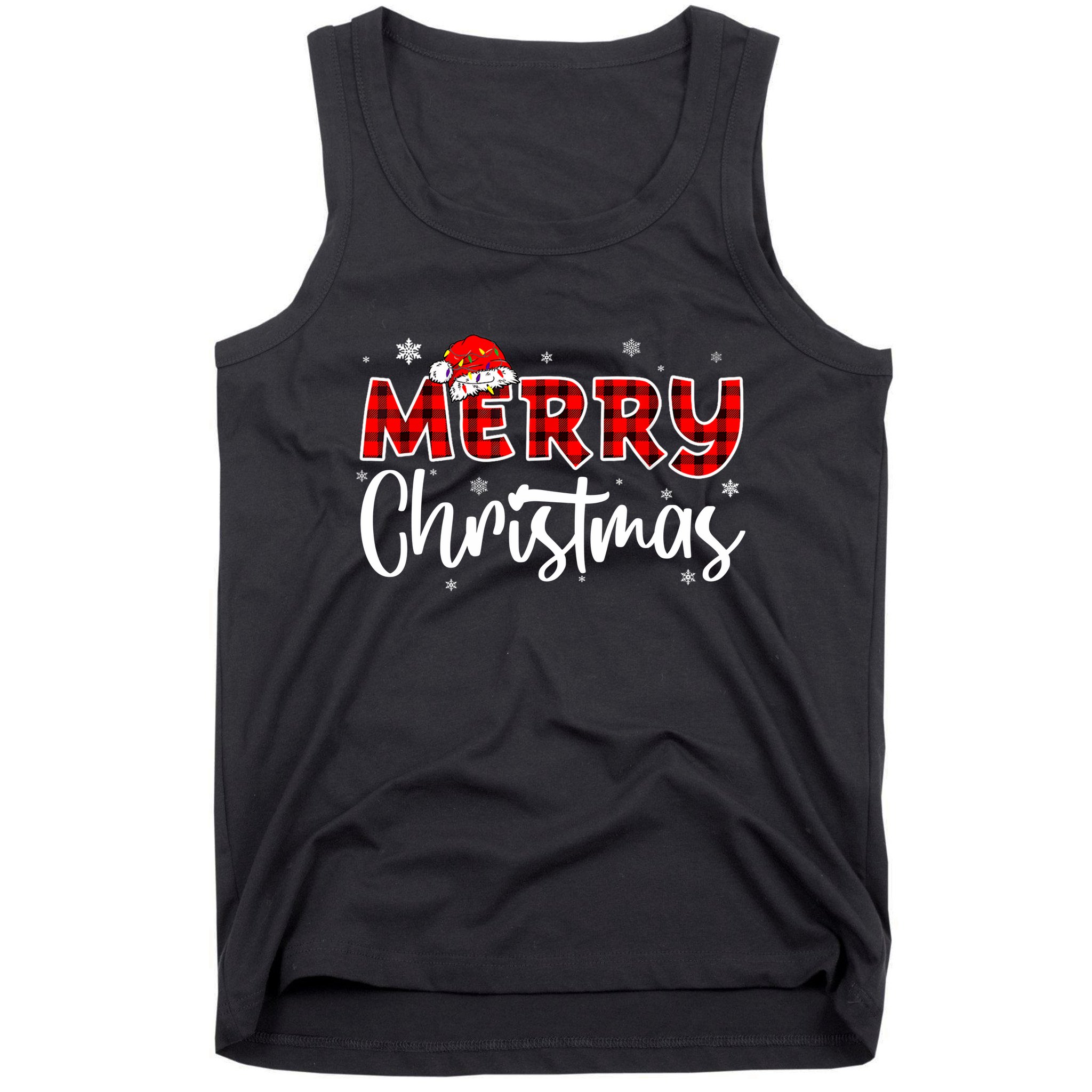 Merry Christmas Holiday Santa Festive Tank Top