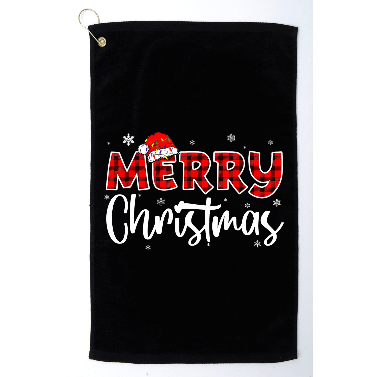 Merry Christmas Holiday Santa Festive Golf Towel