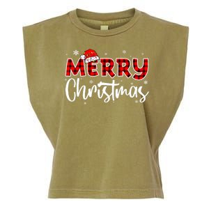 Merry Christmas Holiday Santa Festive Garment-Dyed Women's Muscle Tee