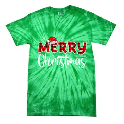 Merry Christmas Holiday Santa Festive Tie-Dye T-Shirt