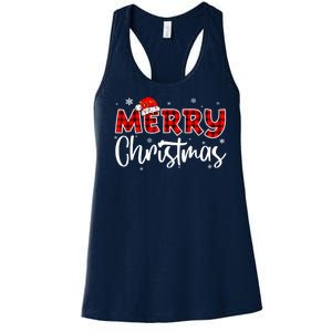 Merry Christmas Holiday Santa Festive Women's Racerback Tank