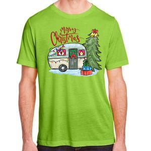 Merry Christmas Happy Camper Funny Camping Life Family Xmas Great Gift Adult ChromaSoft Performance T-Shirt