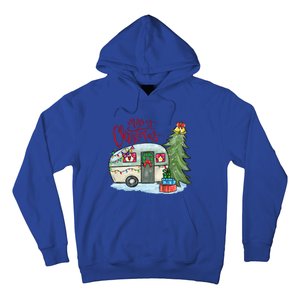 Merry Christmas Happy Camper Funny Camping Life Family Xmas Great Gift Hoodie