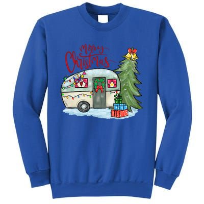 Merry Christmas Happy Camper Funny Camping Life Family Xmas Great Gift Sweatshirt