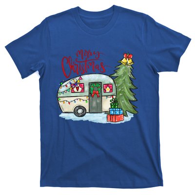 Merry Christmas Happy Camper Funny Camping Life Family Xmas Great Gift T-Shirt