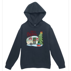 Merry Christmas Happy Camper Funny Camping Life Family Xmas Great Gift Urban Pullover Hoodie