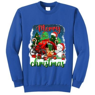 Merry Christmas Happy Camper Funny Camping Life Family Xmas Gift Sweatshirt