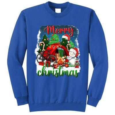 Merry Christmas Happy Camper Funny Camping Life Family Xmas Gift Sweatshirt