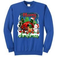 Merry Christmas Happy Camper Funny Camping Life Family Xmas Gift Tall Sweatshirt