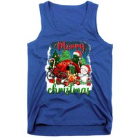 Merry Christmas Happy Camper Funny Camping Life Family Xmas Gift Tank Top