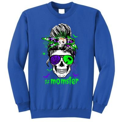 Momster Costume Halloween Skull Mom Tall Sweatshirt