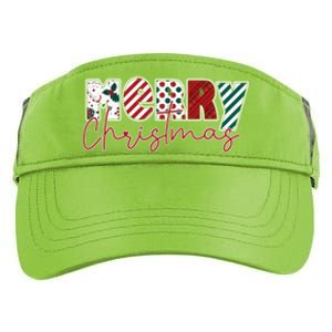 Merry Christmas Holiday Winter Vibes Christmas Gift Adult Drive Performance Visor