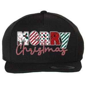 Merry Christmas Holiday Winter Vibes Christmas Gift Wool Snapback Cap