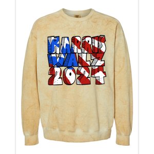 Michael Chabon Harris Walz 2024 Colorblast Crewneck Sweatshirt