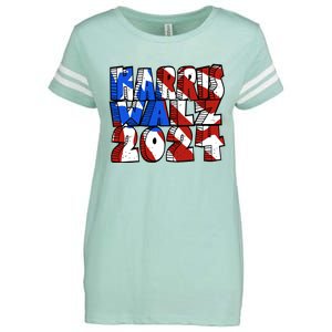 Michael Chabon Harris Walz 2024 Enza Ladies Jersey Football T-Shirt