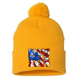 Michael Chabon Harris Walz 2024 Pom Pom 12in Knit Beanie