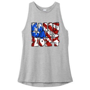 Michael Chabon Harris Walz 2024 Ladies PosiCharge Tri-Blend Wicking Tank