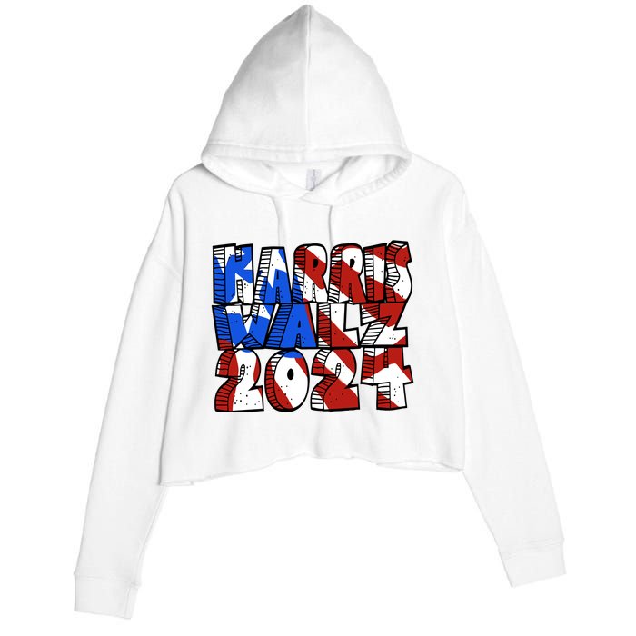 Michael Chabon Harris Walz 2024 Crop Fleece Hoodie