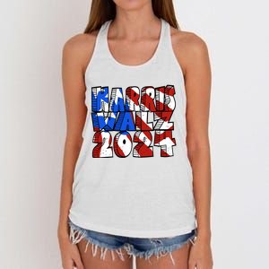 Michael Chabon Harris Walz 2024 Women's Knotted Racerback Tank